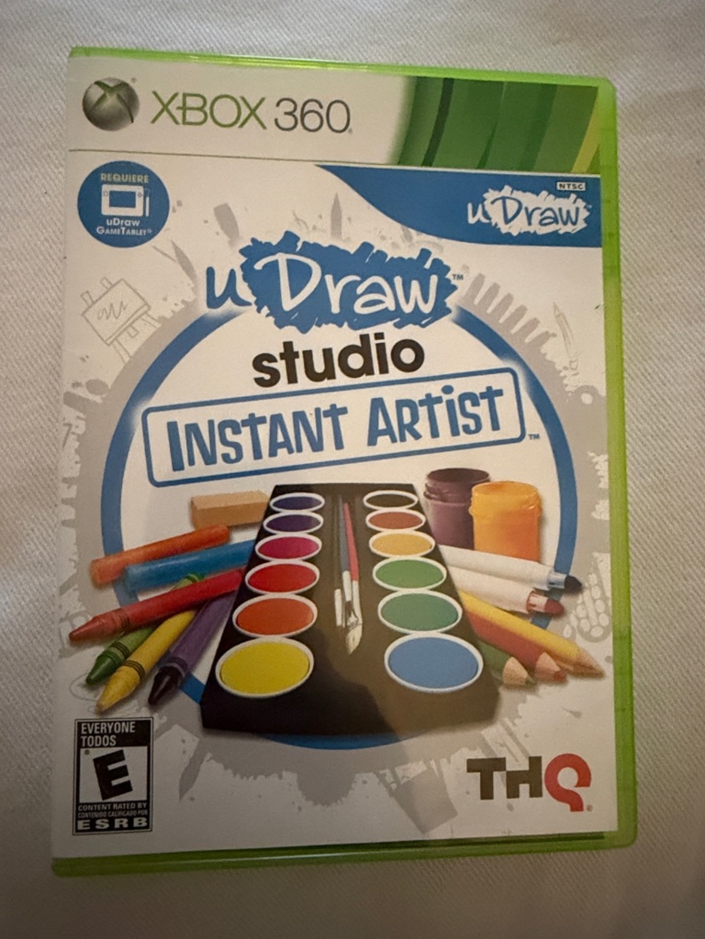 video game: “uDraw Studio: Instant Artist" for the Xbox 360.